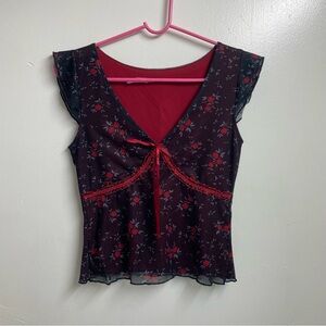 Rose printed Top